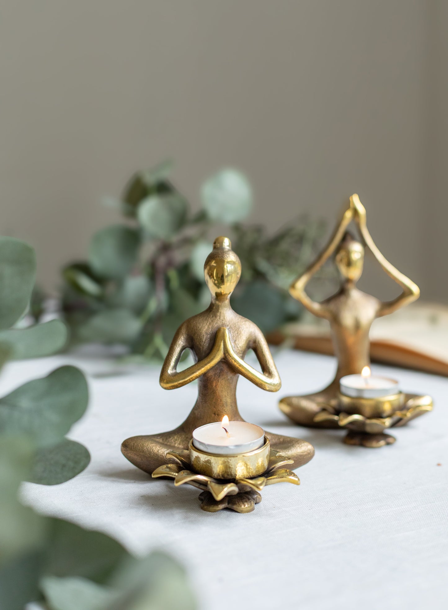 YOGA FIGURE WITH LOTUS