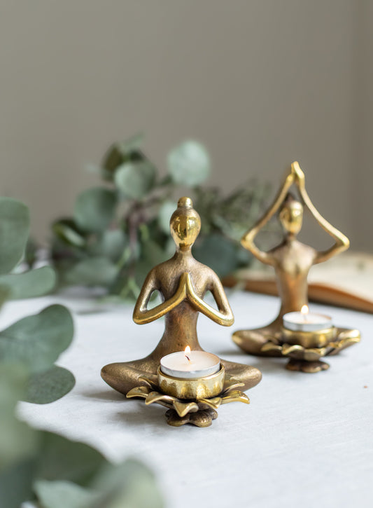 YOGA FIGURE WITH LOTUS