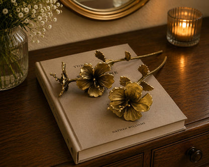 HIBISCUS FLOWER STEMS SET